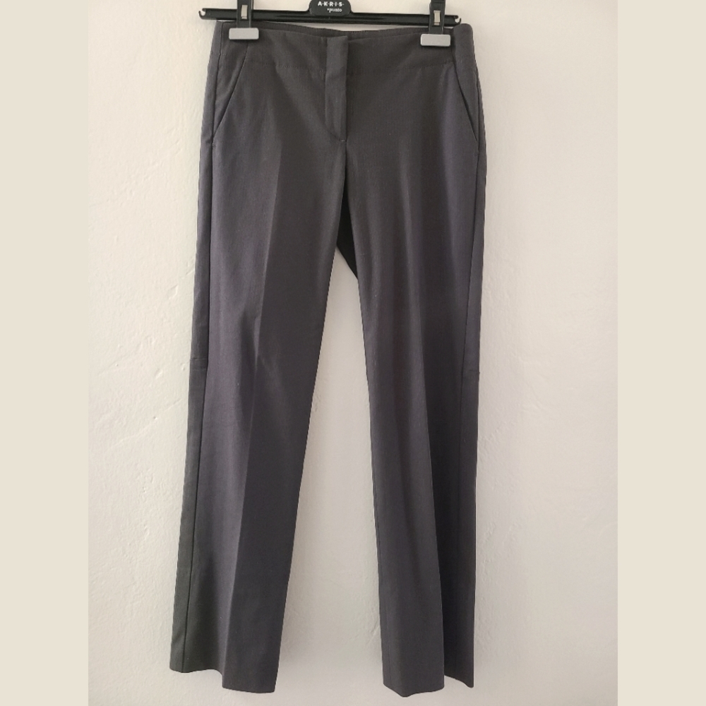Theory Gray Pinstripe Trousers